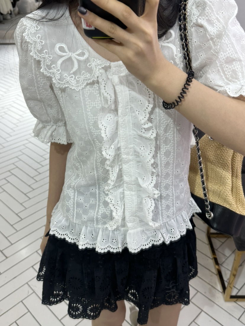 BORA BORA東大門㊣直郵女裝新款熱賣職業休閑人氣襯衫蕾絲衫BORA BORA襯衫/蕾絲衫