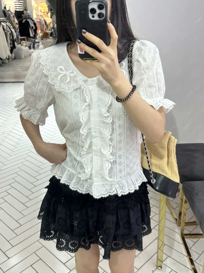 BORA BORA東大門㊣直郵女裝新款熱賣職業休閑人氣襯衫蕾絲衫BORA BORA襯衫/蕾絲衫