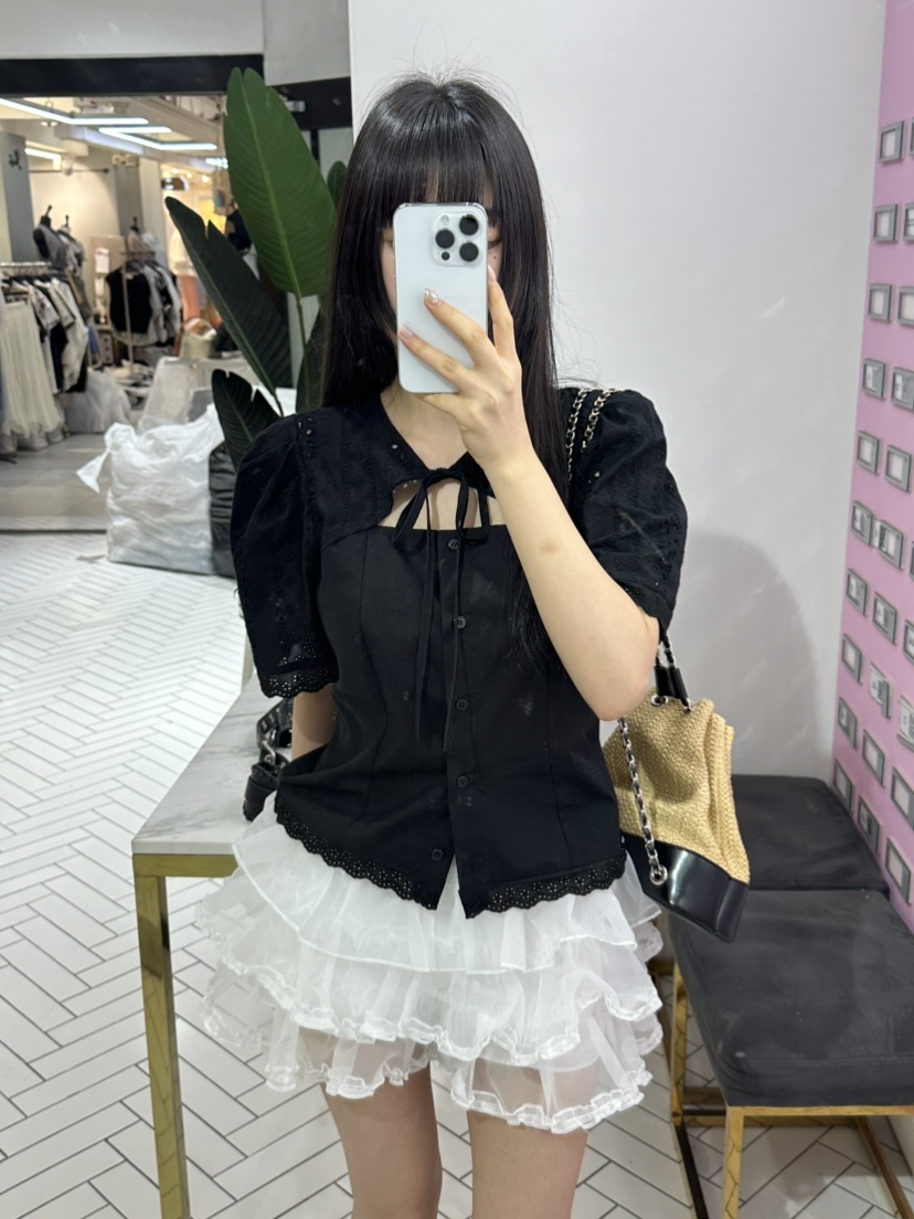 BORA BORA東大門㊣實拍女士新款休閑熱賣25春夏襯衫蕾絲衫BORA BORA襯衫/蕾絲衫