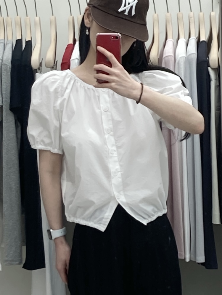 CURVY韓國直郵㊣女士新款推薦人氣職業休閑襯衫蕾絲衫兩面可穿CURVY襯衫/蕾絲衫