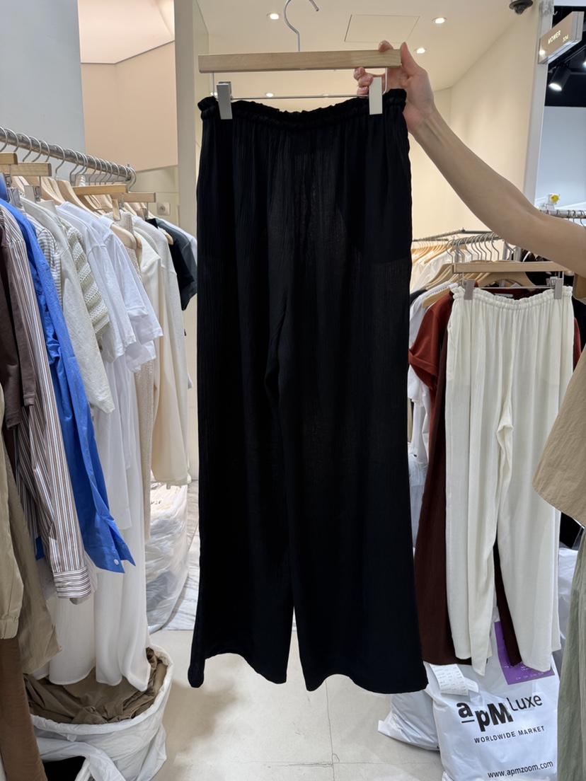 YIKHO STYLE東大門㊣實拍女士新品時尚25春夏熱賣休閑褲褶皺YIKHO STYLE休閑褲