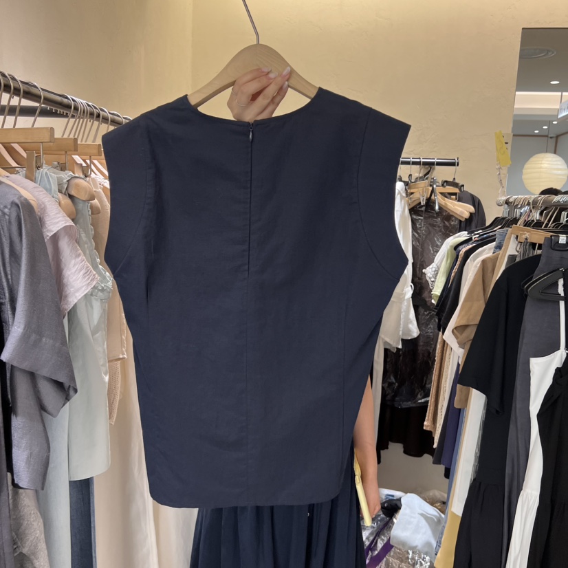 W AND J韓國直郵㊣女士新品25春夏人氣熱賣時尚休閑吊帶背心W AND J吊帶/背心