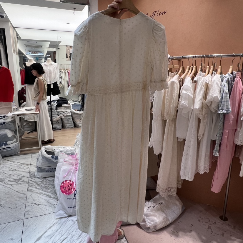 BY FLOW韓國代購㊣女裝新品真品人氣休閑25春夏職業連衣裙BY FLOW連衣裙