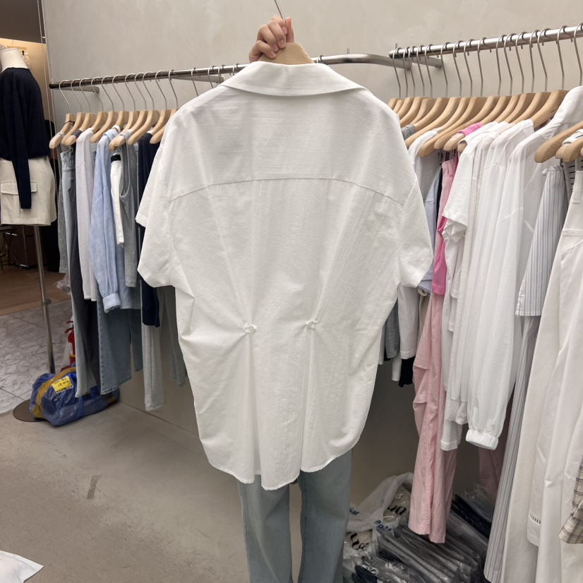 MURR東大門㊣實拍女士新品熱賣休閑推薦25春夏職業襯衫蕾絲衫MURR襯衫/蕾絲衫