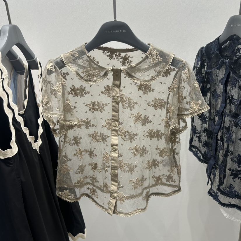 TARABY MOTION東大門㊣代購女裝新款時尚25春夏襯衫蕾絲衫TARABY MOTION襯衫/蕾絲衫圖色1