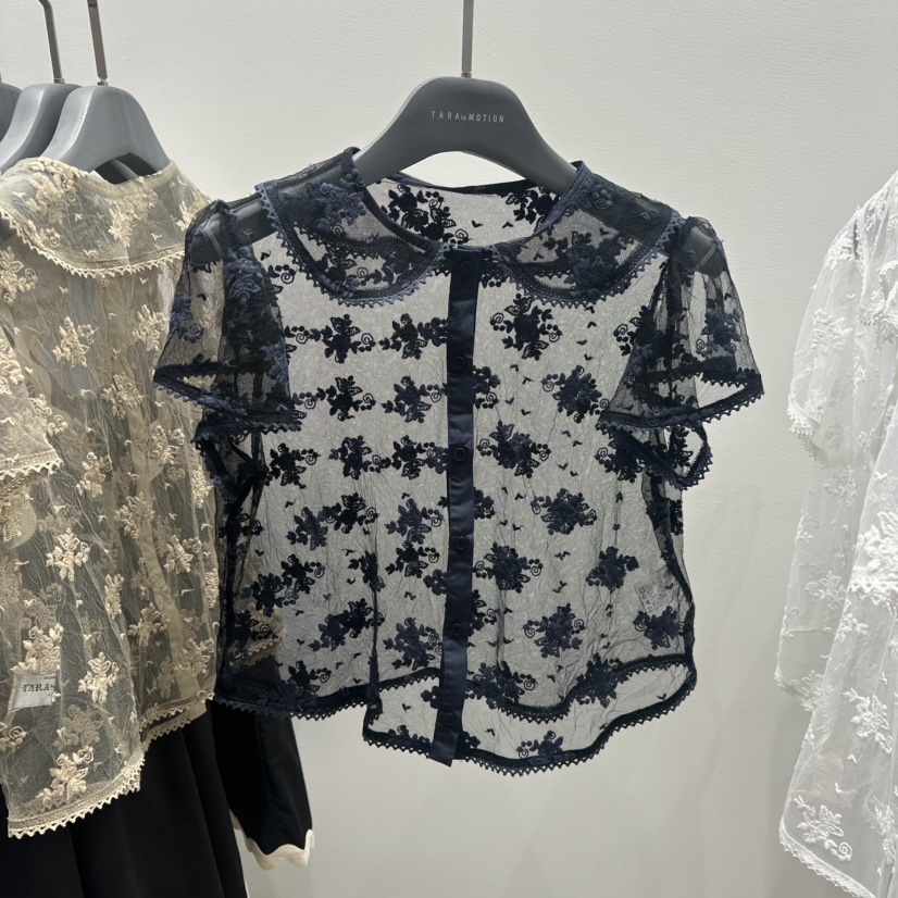 TARABY MOTION東大門㊣代購女裝新款時尚25春夏襯衫蕾絲衫TARABY MOTION襯衫/蕾絲衫圖色2