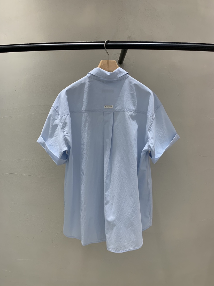 BOUTIQUE SEOUL-P韓國代購㊣女士新品25春夏襯衫蕾絲衫天絲But ton/BOUTIQUE SEOUL襯衫/蕾絲衫