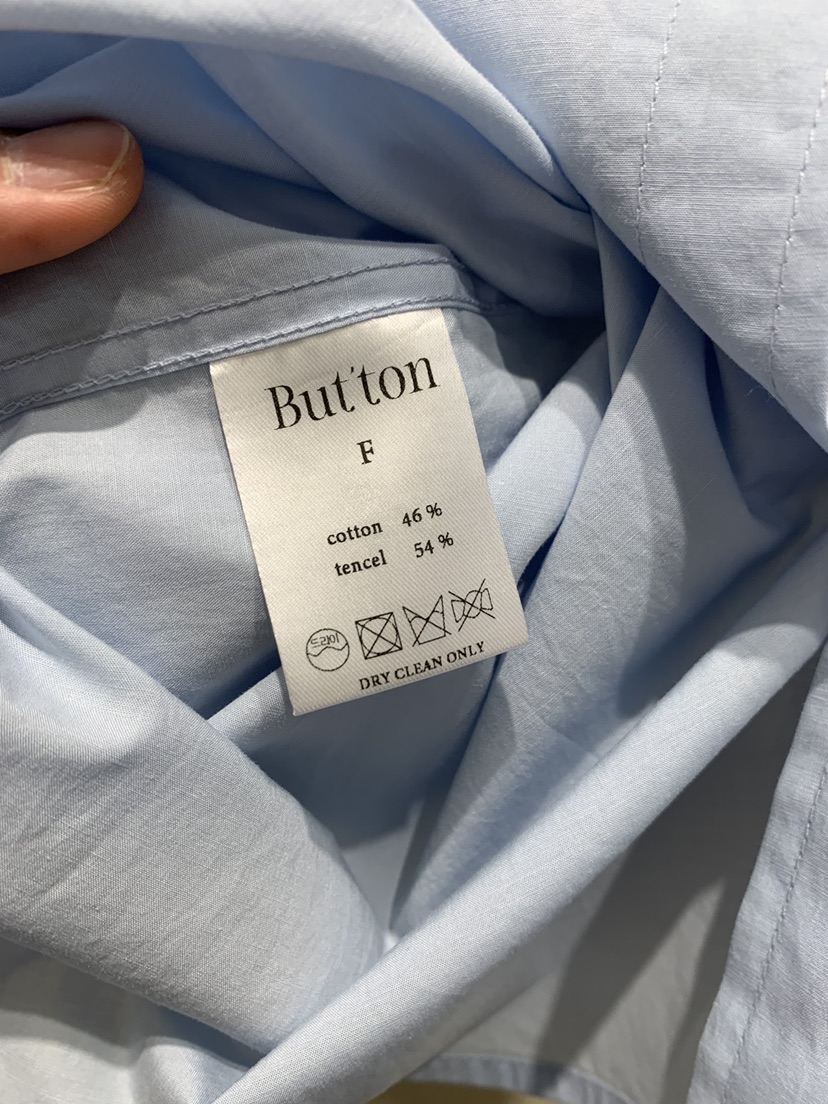 BOUTIQUE SEOUL-P韓國代購㊣女士新品25春夏襯衫蕾絲衫天絲But ton/BOUTIQUE SEOUL襯衫/蕾絲衫