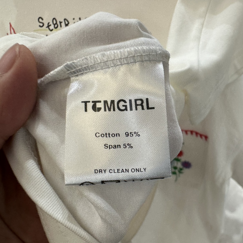 TOMGIRL韓國直郵㊣女士新款推薦時尚休閑真品25春夏職業T恤TOMGIRLT恤