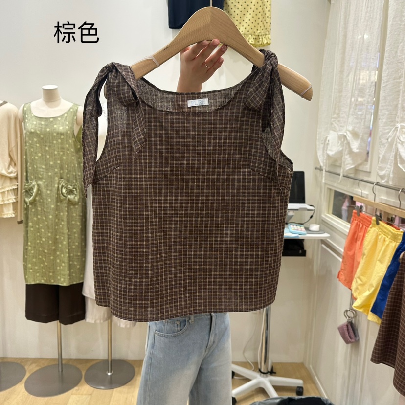 FURE東大門㊣直郵女裝新款人氣時尚職業真品推薦休閑吊帶背心FURE吊帶/背心圖色2