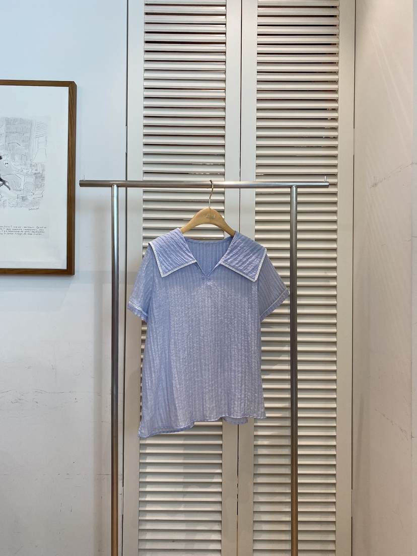 FAVE-L東大門㊣直郵女士新品25春夏熱賣休閑推薦襯衫蕾絲衫FAVE-L襯衫/蕾絲衫圖色3