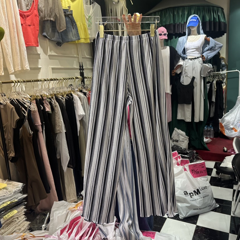 3COLOR東大門㊣直郵女士新品休閑休閑褲褶皺Three color休閑褲圖色2