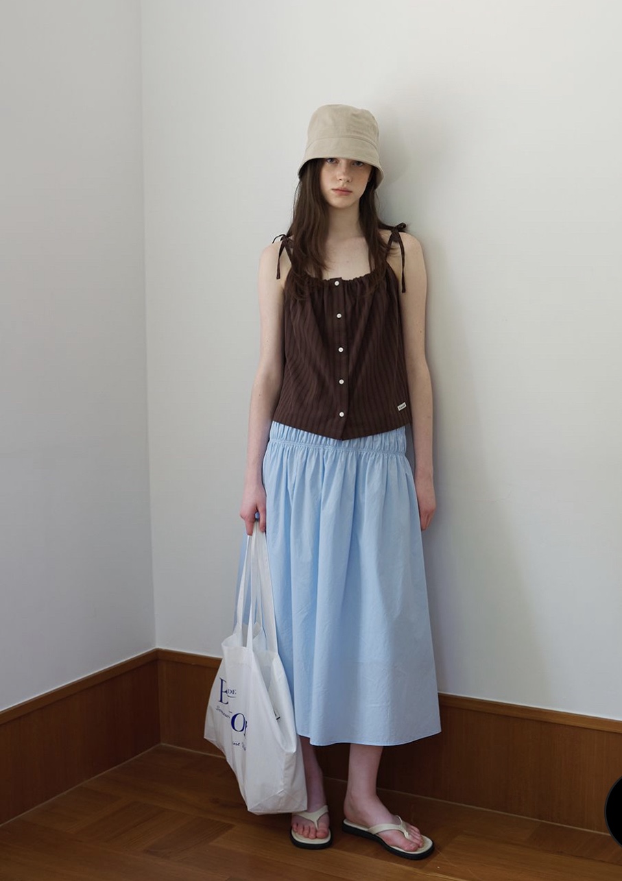BOUTIQUE SEOUL-P東大門㊣代購女士新品休閑推薦吊帶背心But ton/BOUTIQUE SEOUL吊帶/背心