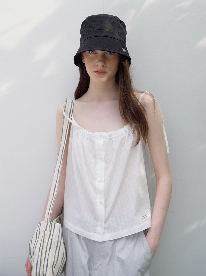 BOUTIQUE SEOUL-P東大門㊣代購女士新品休閑推薦吊帶背心But ton/BOUTIQUE SEOUL吊帶/背心