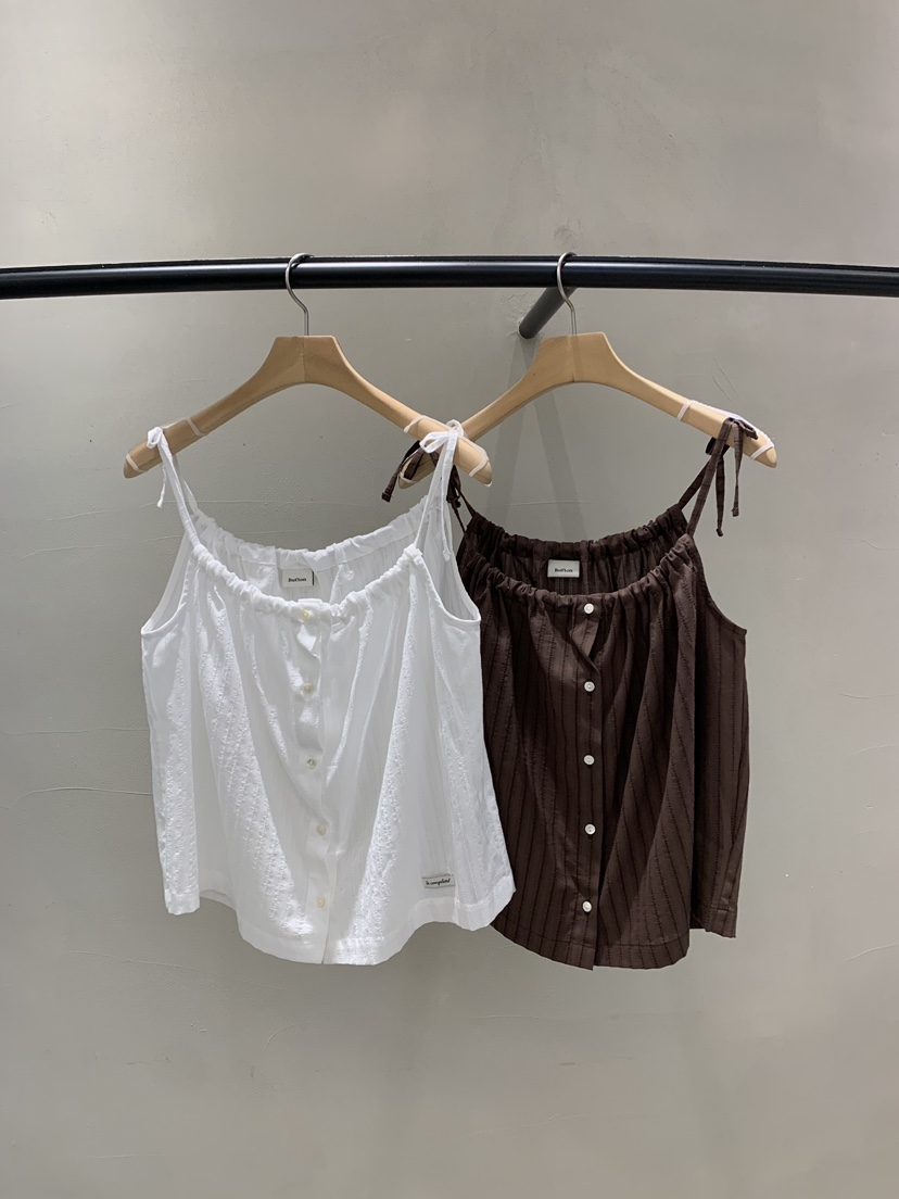 BOUTIQUE SEOUL-P東大門㊣代購女士新品休閑推薦吊帶背心But ton/BOUTIQUE SEOUL吊帶/背心
