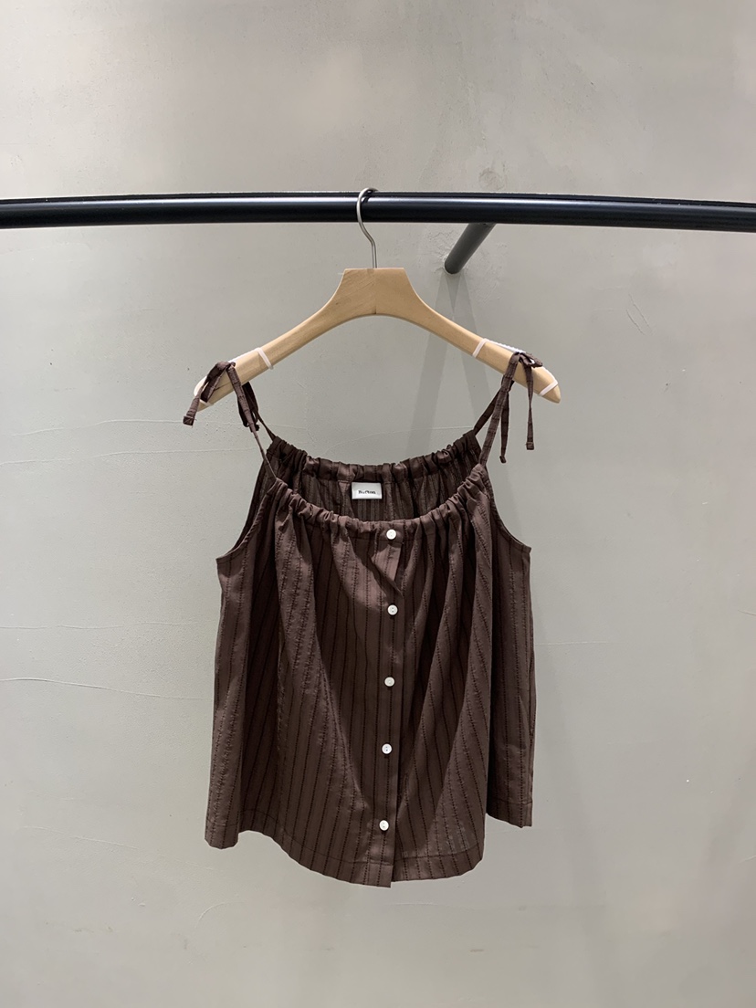 BOUTIQUE SEOUL-P東大門㊣代購女士新品休閑推薦吊帶背心But ton/BOUTIQUE SEOUL吊帶/背心圖色2