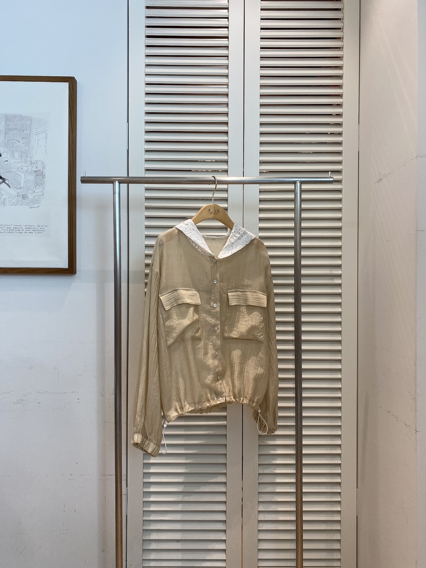 FAVE-L東大門㊣直郵女裝新品休閑職業25春夏推薦襯衫蕾絲衫FAVE-L襯衫/蕾絲衫圖色2
