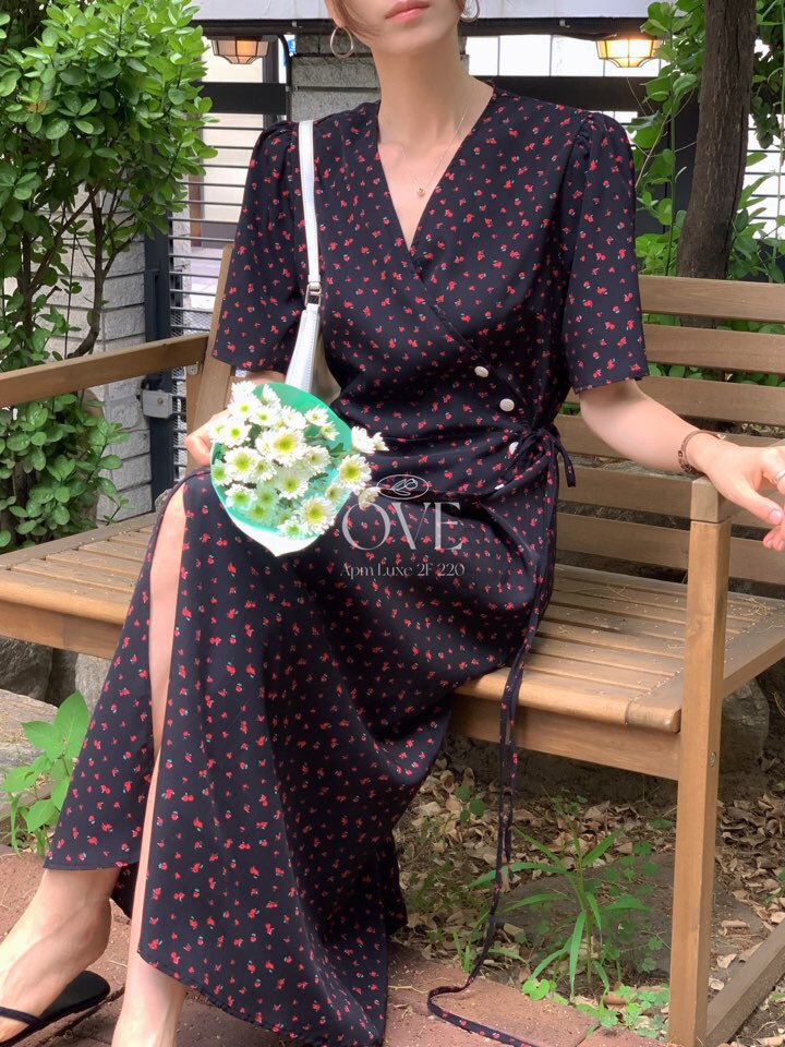 OVE東大門㊣實拍女裝新款時尚休閑推薦熱賣真品職業連衣裙復古OVE連衣裙
