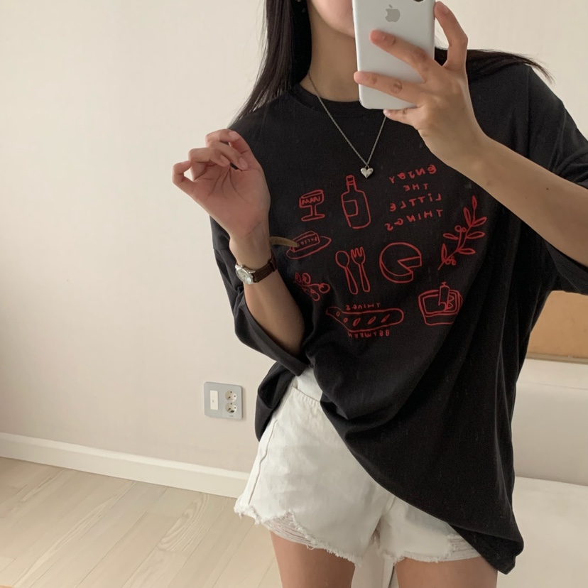 FROMJINI韓國直郵㊣女士新款職業人氣推薦時尚25春夏熱賣T恤FROMJINIT恤