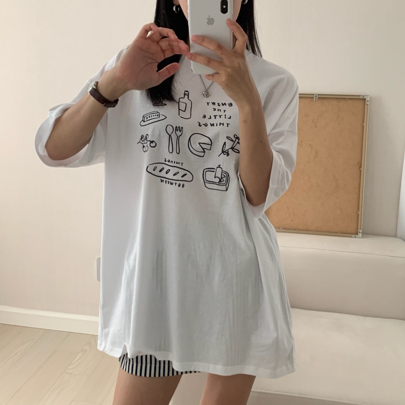 FROMJINI韓國直郵㊣女士新款職業人氣推薦時尚25春夏熱賣T恤FROMJINIT恤