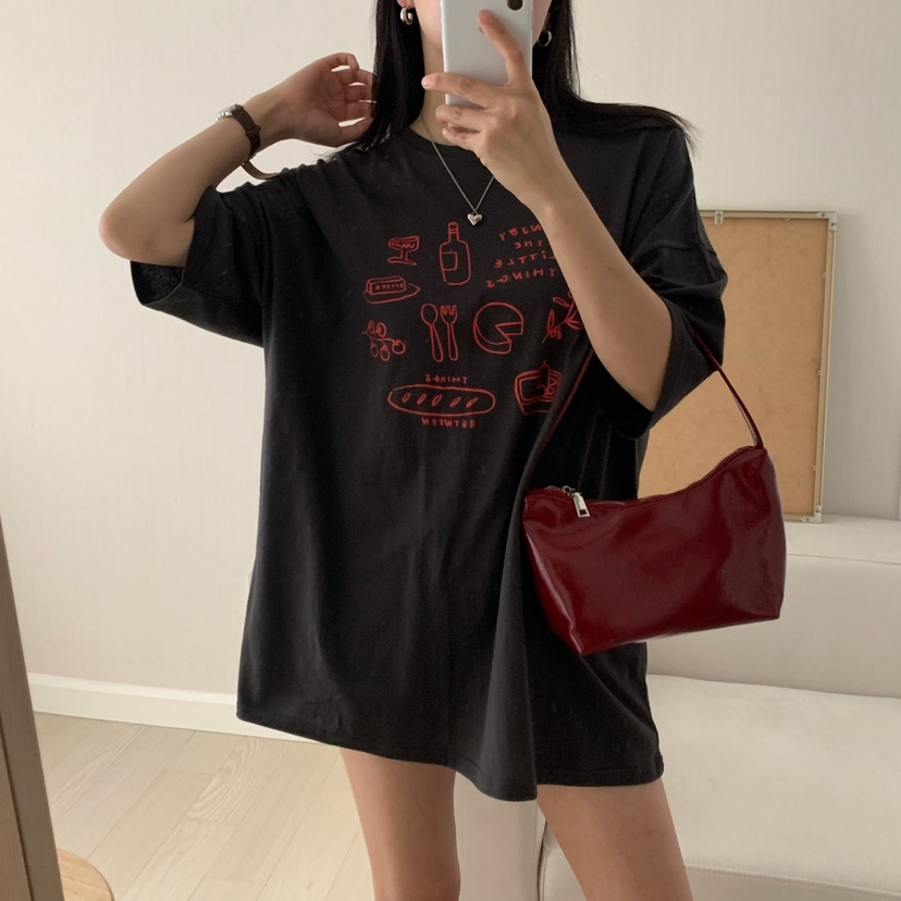FROMJINI韓國直郵㊣女士新款職業人氣推薦時尚25春夏熱賣T恤FROMJINIT恤圖色2