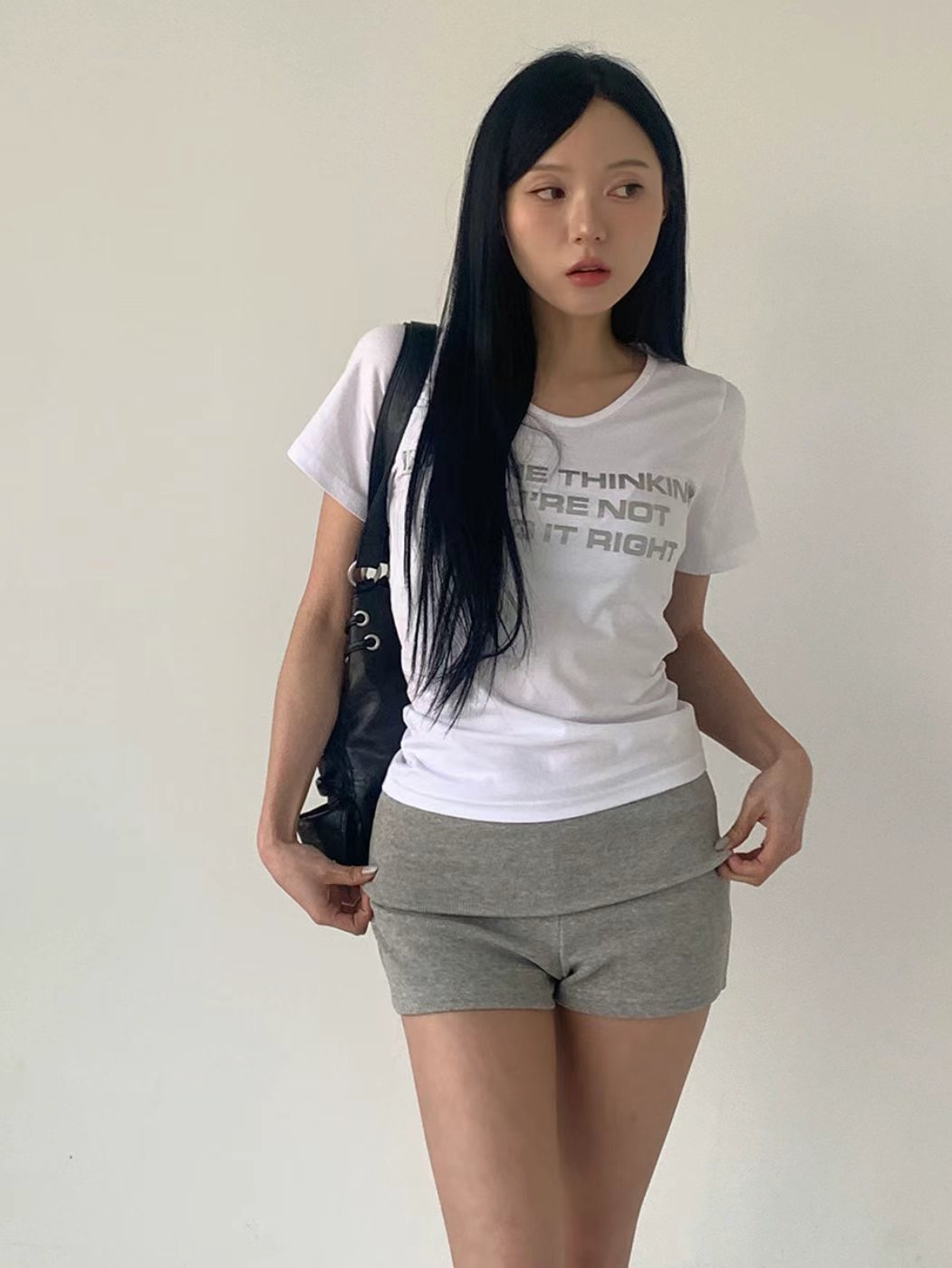 BUSTLING東大門㊣直郵女裝新款推薦真品熱賣25春夏休閑短褲BUSTLING短褲