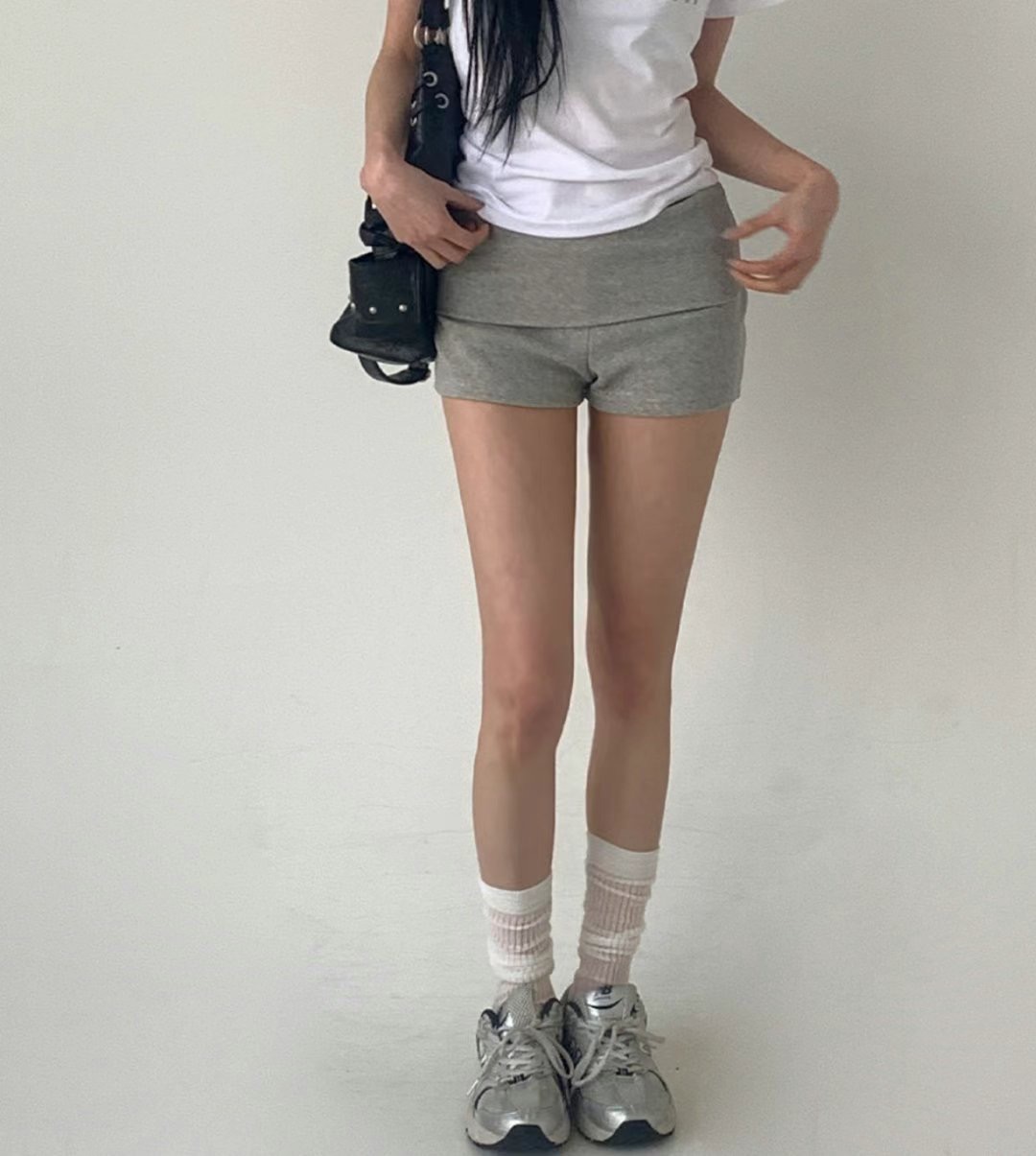 BUSTLING東大門㊣直郵女裝新款推薦真品熱賣25春夏休閑短褲BUSTLING短褲