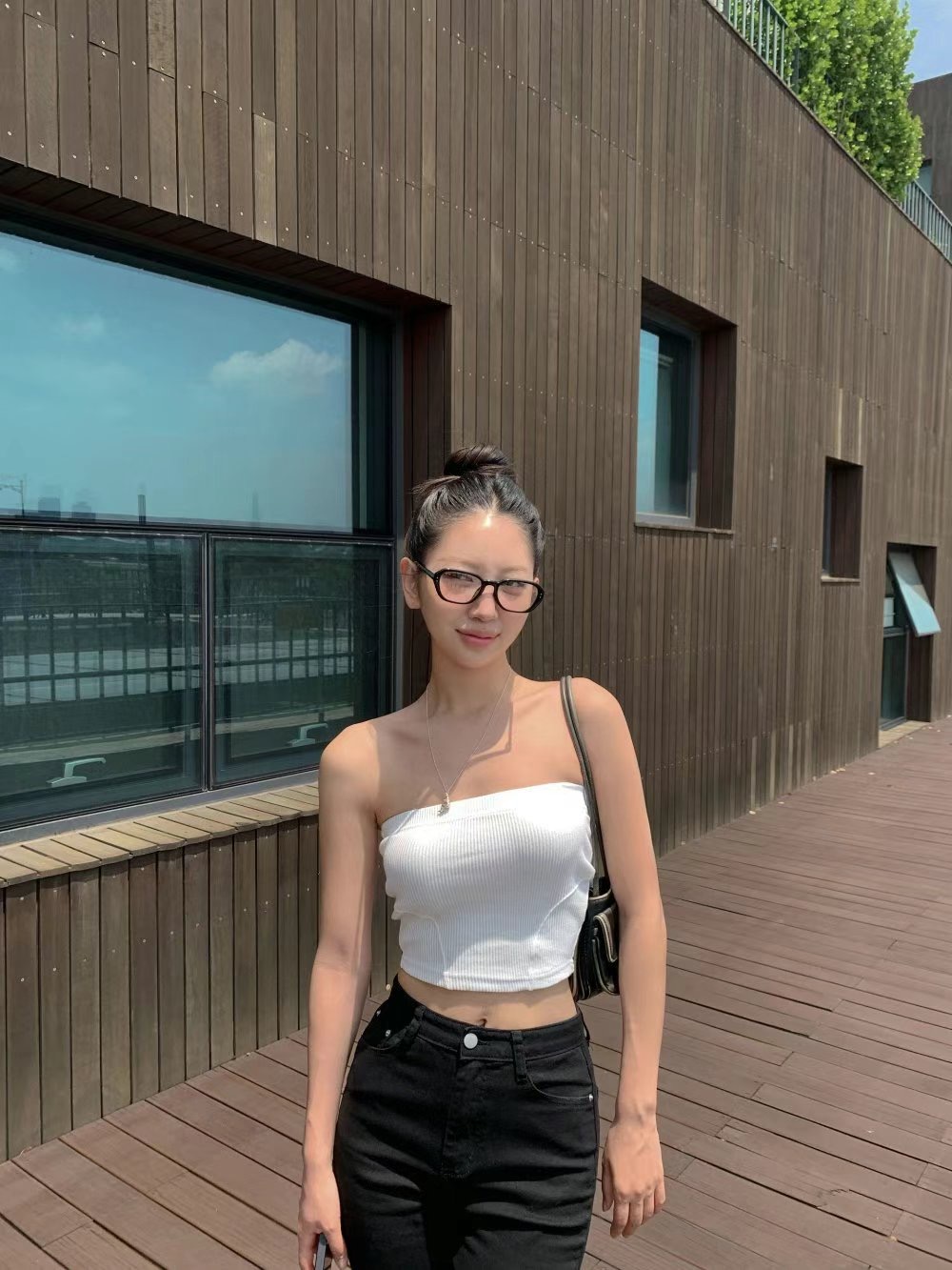 BUSTLING韓國代購㊣女士新品推薦休閑熱賣人氣25春夏吊帶背心BUSTLING吊帶/背心