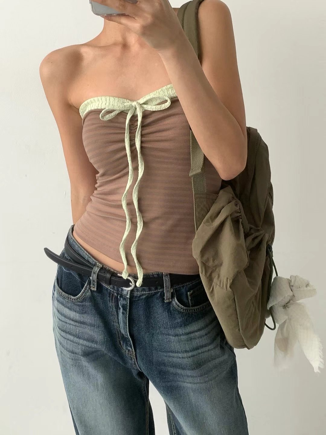BUSTLING東大門㊣實拍女裝新款熱賣25春夏職業人氣吊帶背心BUSTLING吊帶/背心圖色2