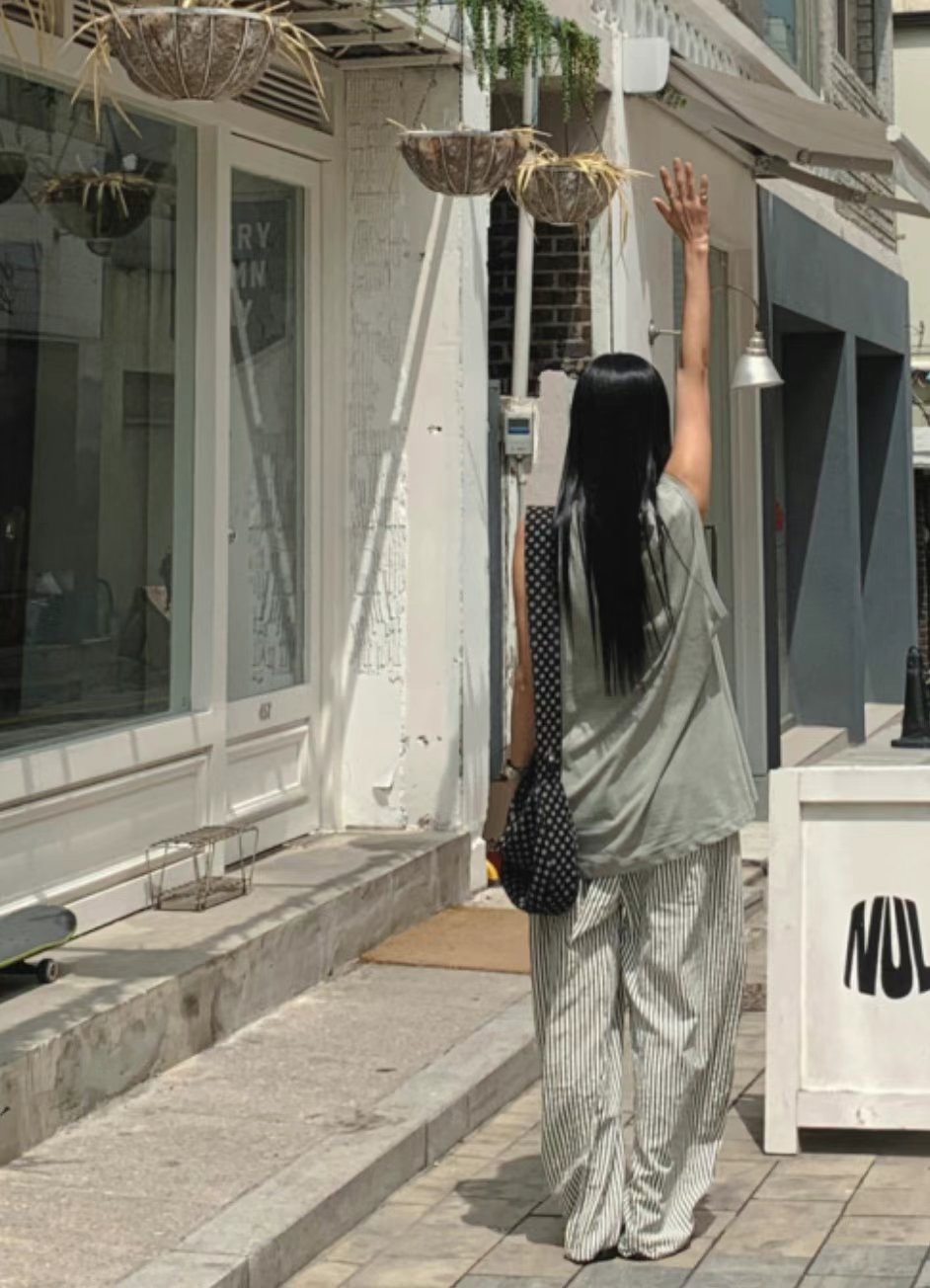 BUSTLING韓國代購㊣女士新品職業休閑熱賣真品時尚吊帶背心BUSTLING吊帶/背心