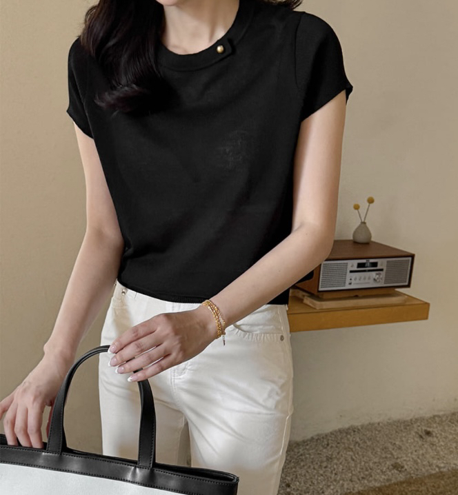 I BLLE東大門㊣直郵女士新款推薦休閑25春夏職業人氣針織衫I BLLE針織衫