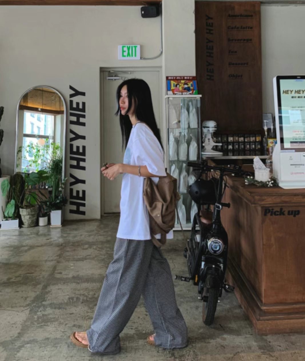 BUSTLING韓國直郵㊣女裝新品熱賣25春夏推薦真品人氣休閑褲BUSTLING休閑褲