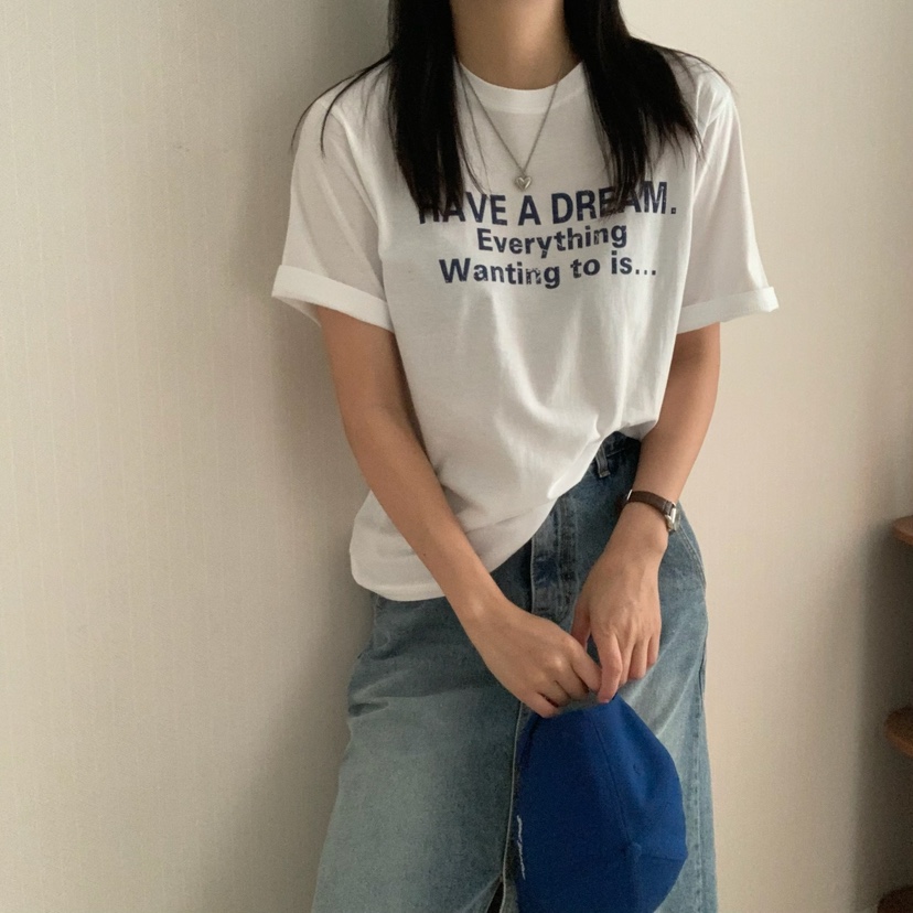 HELLO JINI東大門㊣實拍女士新款推薦休閑熱賣真品25春夏T恤HELLO JINIT恤