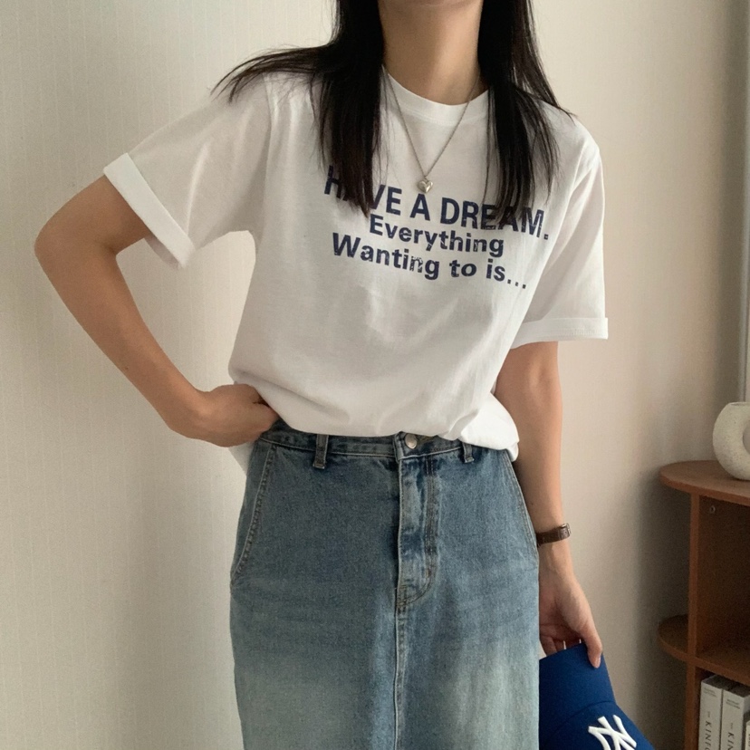 HELLO JINI東大門㊣實拍女士新款推薦休閑熱賣真品25春夏T恤HELLO JINIT恤