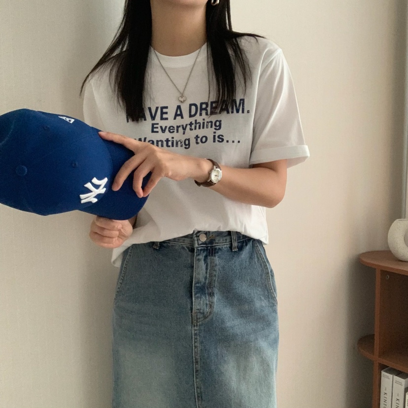 HELLO JINI東大門㊣實拍女士新款推薦休閑熱賣真品25春夏T恤HELLO JINIT恤