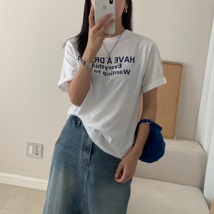 HELLO JINI東大門㊣實拍女士新款推薦休閑熱賣真品25春夏T恤HELLO JINIT恤
