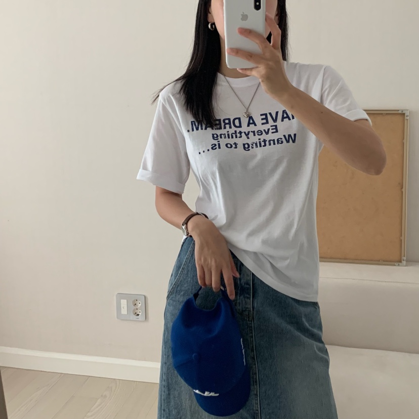 HELLO JINI東大門㊣實拍女士新款推薦休閑熱賣真品25春夏T恤HELLO JINIT恤