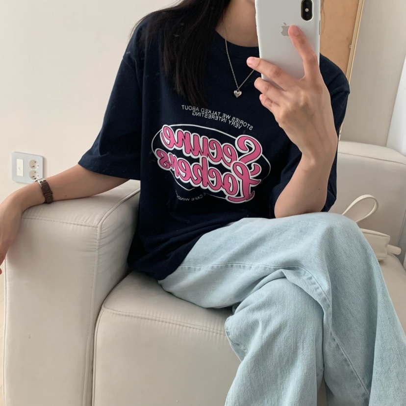 HELLO JINI韓國代購㊣女裝新品人氣真品職業推薦25春夏T恤HELLO JINIT恤