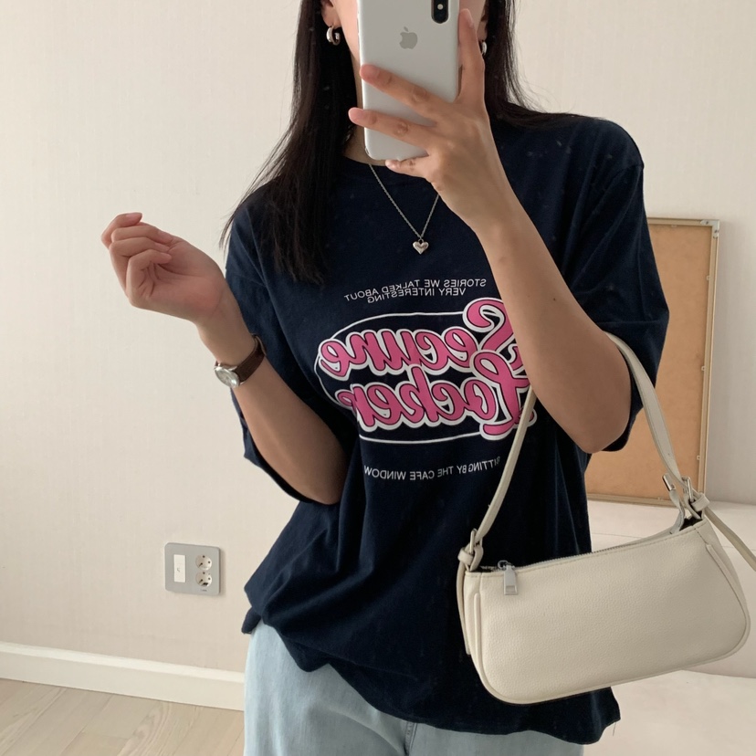 HELLO JINI韓國代購㊣女裝新品人氣真品職業推薦25春夏T恤HELLO JINIT恤