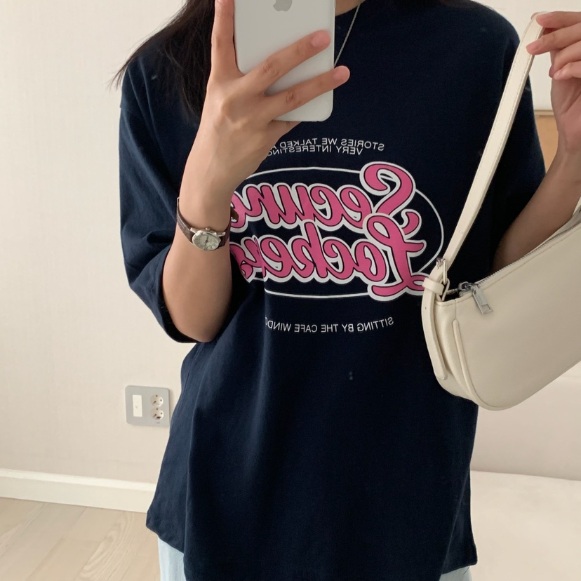 HELLO JINI韓國代購㊣女裝新品人氣真品職業推薦25春夏T恤HELLO JINIT恤