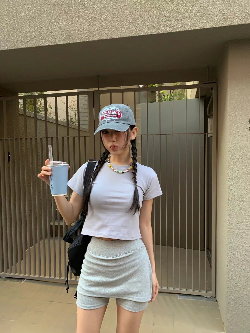 BUSTLING韓國代購㊣女士新品休閑職業人氣推薦真品熱賣裙褲BUSTLING裙褲