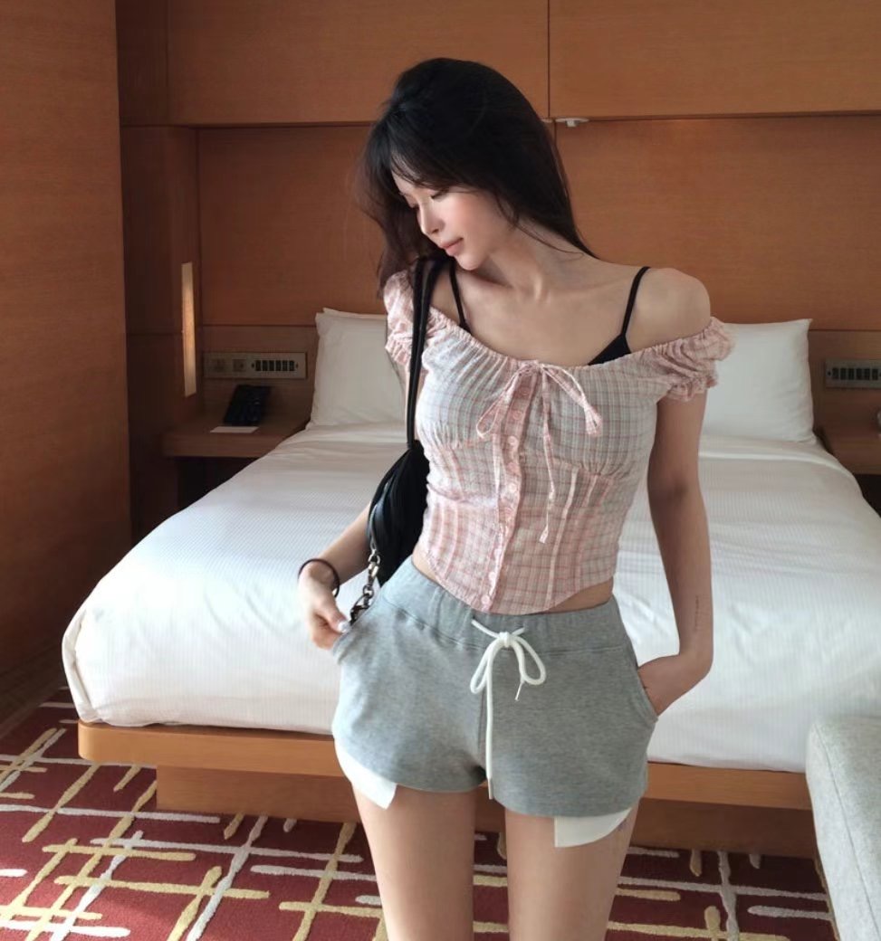BUSTLING韓國代購㊣女裝新品時尚職業休閑推薦25春夏真品短褲BUSTLING短褲