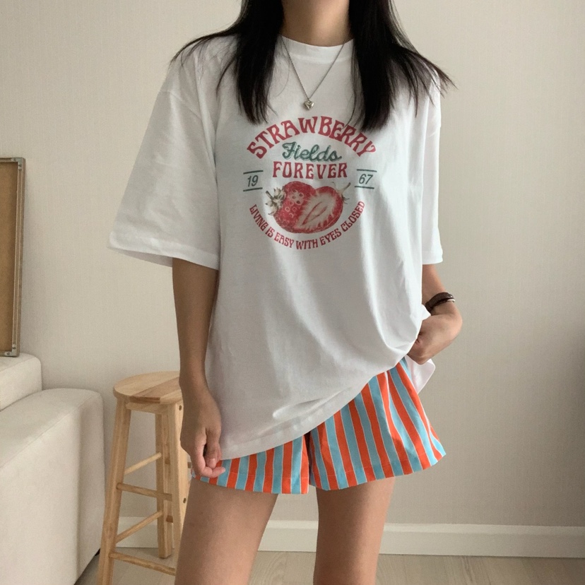 FROMJINI東大門㊣代購女裝新款人氣25春夏時尚熱賣推薦休閑T恤FROMJINIT恤圖色2