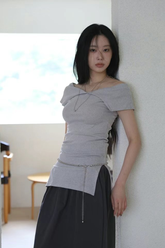 BUSTLING東大門㊣代購女裝新品推薦25春夏真品熱賣時尚T恤長款BUSTLINGT恤