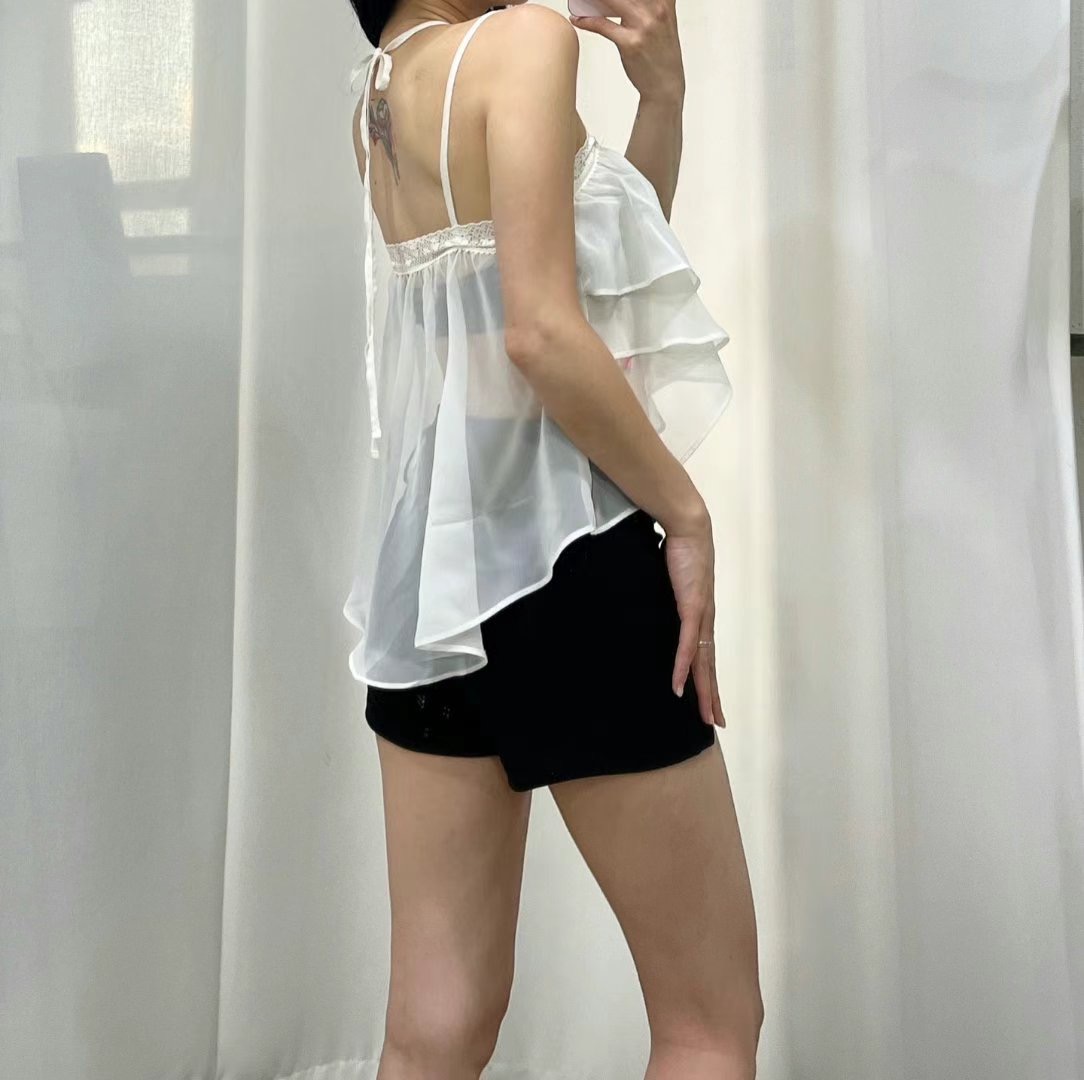 BOY MEET GIRL-T韓國代購㊣女裝新品真品休閑人氣吊帶背心BOY MEET GIRL-T吊帶/背心