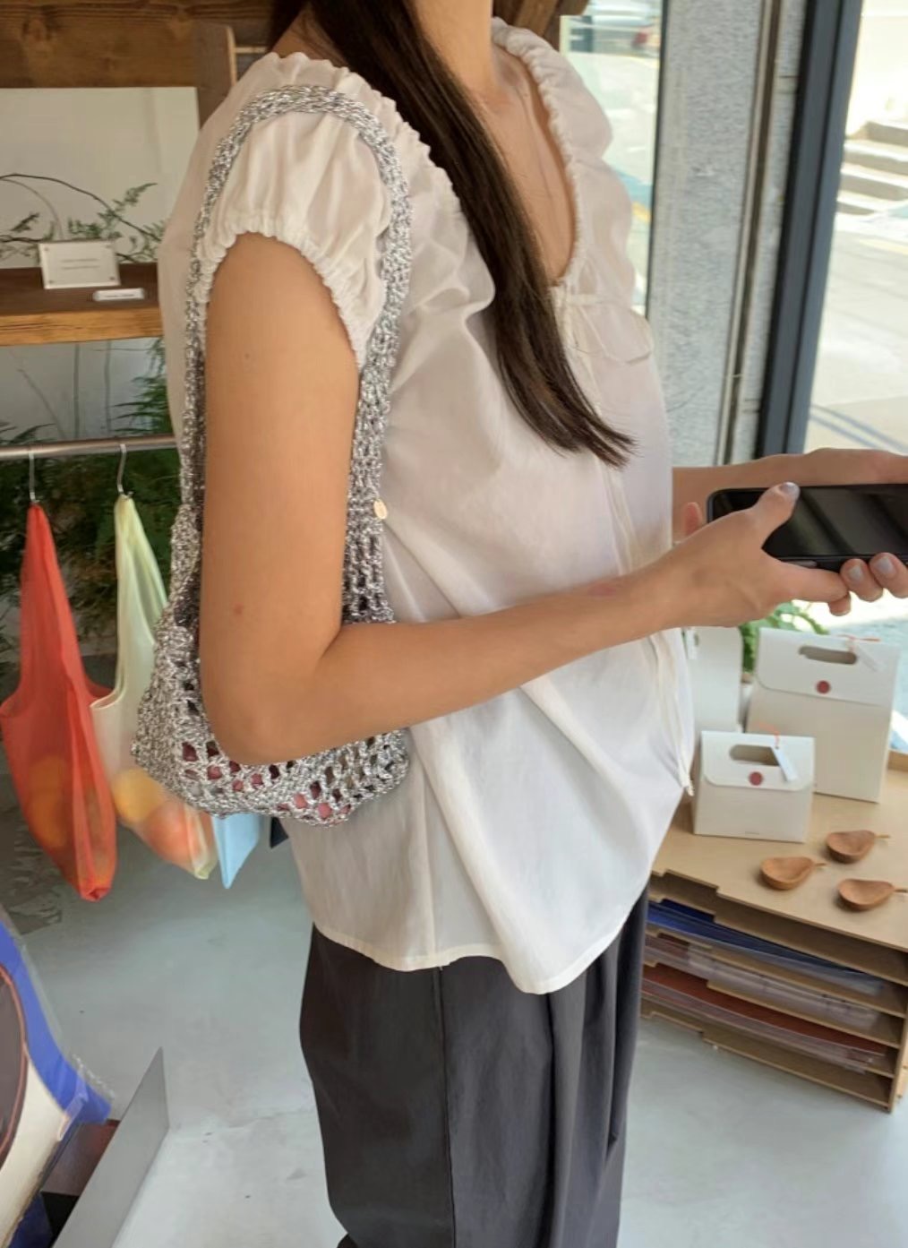 POMELO韓國代購㊣女裝新款職業休閑人氣熱賣真品襯衫蕾絲衫POMELO襯衫/蕾絲衫