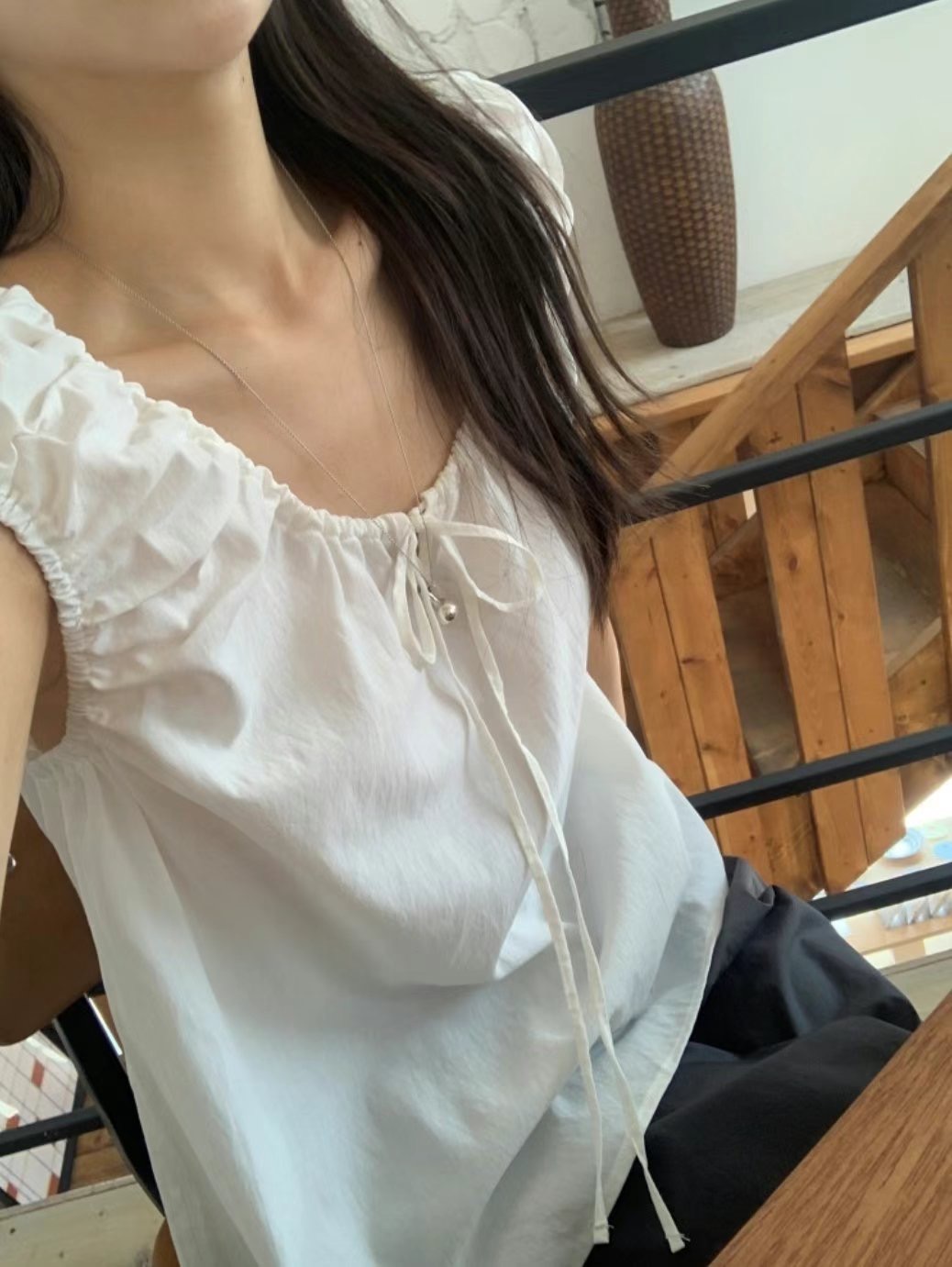 POMELO韓國代購㊣女裝新款職業休閑人氣熱賣真品襯衫蕾絲衫POMELO襯衫/蕾絲衫