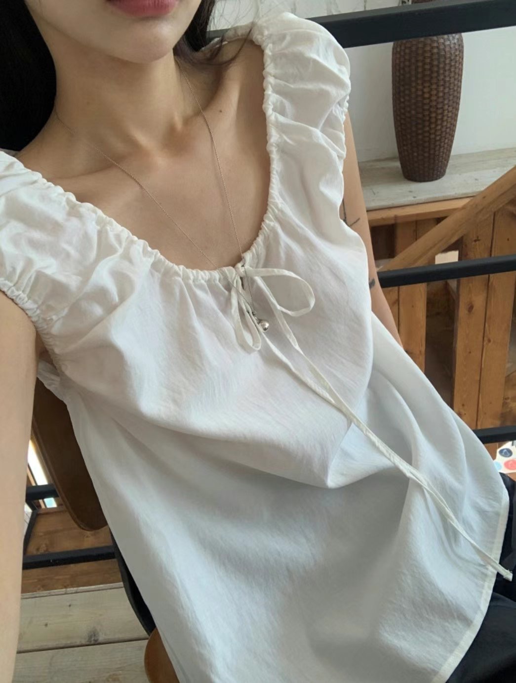 POMELO韓國代購㊣女裝新款職業休閑人氣熱賣真品襯衫蕾絲衫POMELO襯衫/蕾絲衫圖色2