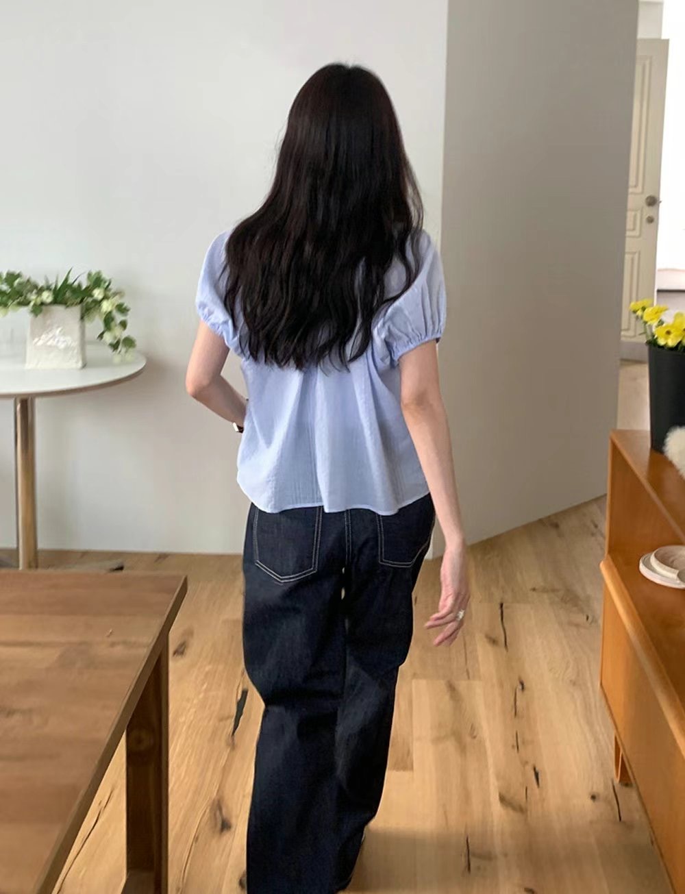 POMELO東大門㊣代購女裝新品職業推薦熱賣時尚25春夏襯衫蕾絲衫POMELO襯衫/蕾絲衫