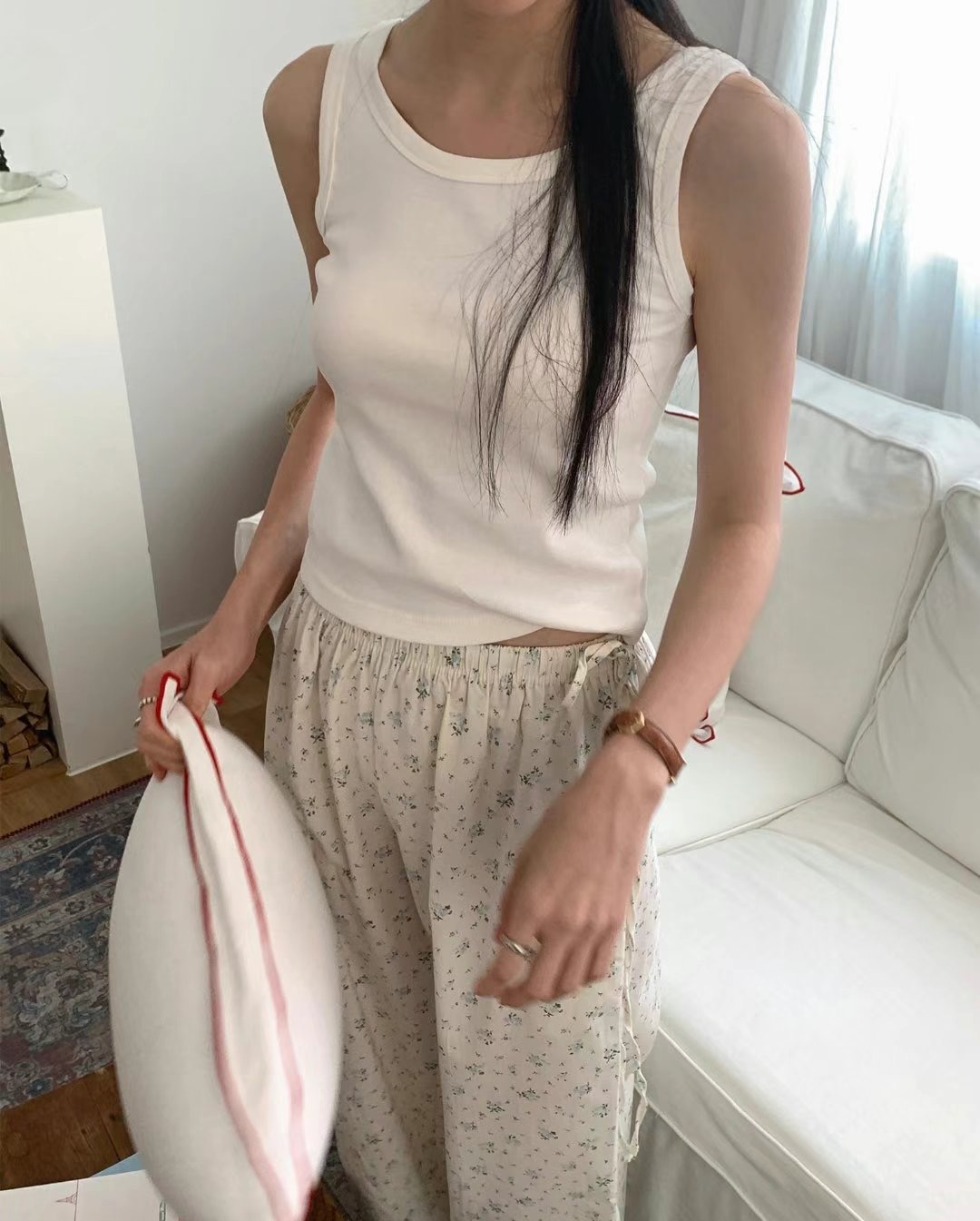 POMELO東大門㊣代購女裝新款時尚熱賣推薦職業人氣吊帶背心POMELO吊帶/背心圖色4